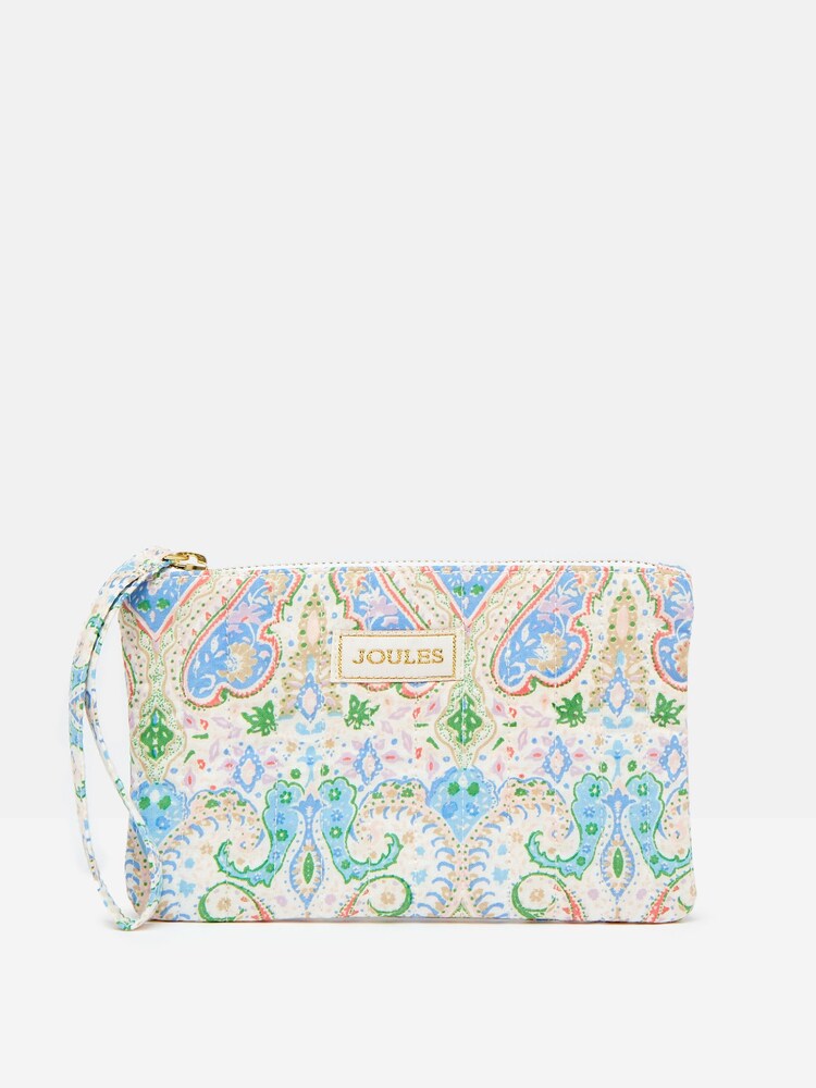 Joules Daphne Blue Paisley Wrist Purse - Image 1 of 6