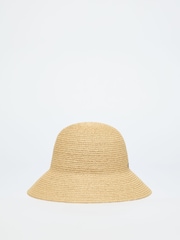 Joules Albany Natural Straw Cloche Hat - Image 1 of 3