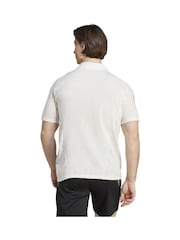 adidas White Manchester United Training Polo Shirt - Image 2 of 4