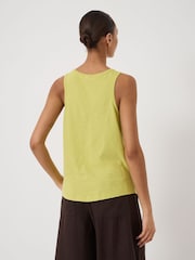 Hush Green Cotton Slub Tank Top - Image 3 of 5