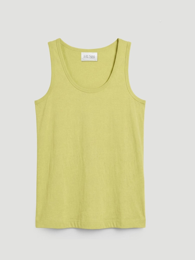 Hush Green Cotton Slub Tank Top - Image 5 of 5