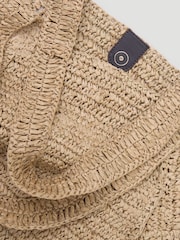 Hush Natural Aster Raffia Panel Tote Bag - Image 6 of 7