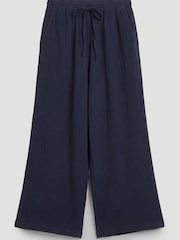 Hush Blue Evie Wide Leg Trousers - Image 5 of 5