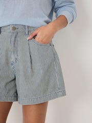 Hush Blue Larissa Stripe Denim Shorts - Image 4 of 6