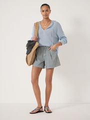 Hush Blue Larissa Stripe Denim Shorts - Image 5 of 6