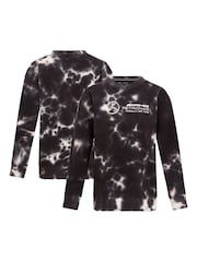Fanatics Mercedes AMG Petronas F1 Tie Dye Crew Black Sweater - Image 1 of 3