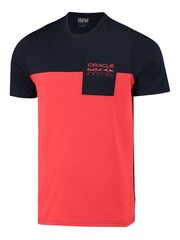 Red Bull Racing Unisex Red Oracle Bull Racing Colourblock 100% Cotton T-Shirt - Image 2 of 3
