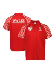 Fanatics Red Rugby World Cup 2023 Wales Polo Shirt - Image 1 of 3
