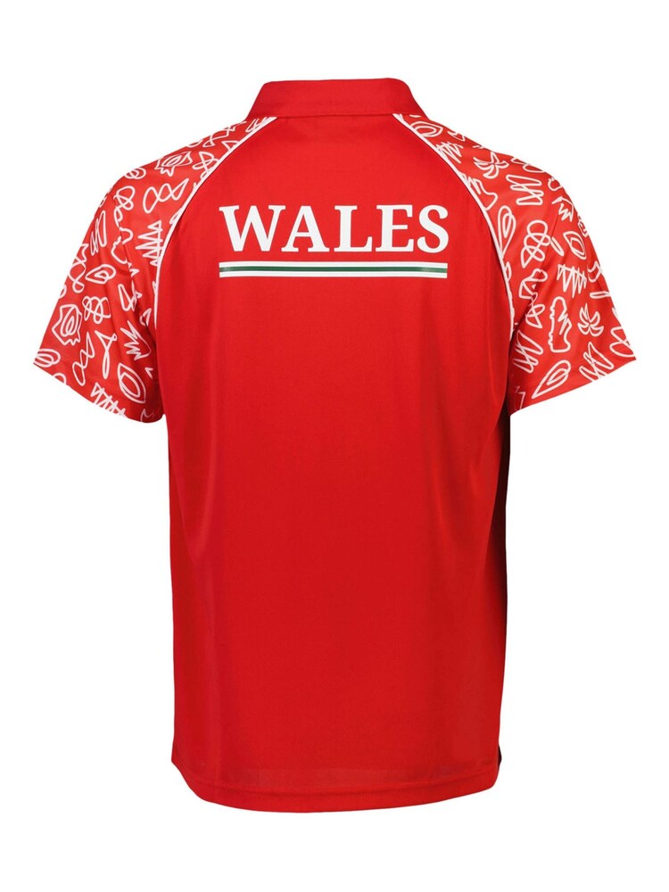Fanatics Red Rugby World Cup 2023 Wales Polo Shirt - Image 3 of 3