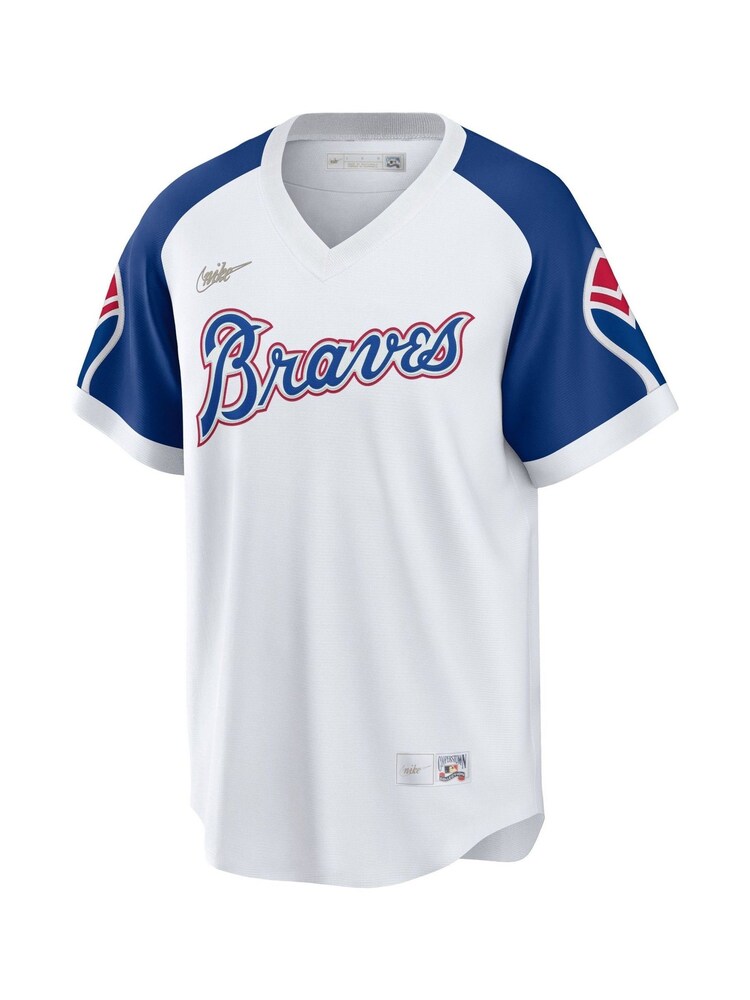 Fanatics Atlanta Braves Cooperstown 1974 White Jersey - Image 2 of 3 Fanatics Atlanta Braves Cooperstown 1974 White Jersey - Image 2 of 3