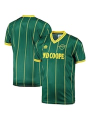 Fanatics Green Leicester City 1984 Away Admiral Retro Football Shirt - Image 1 of 3