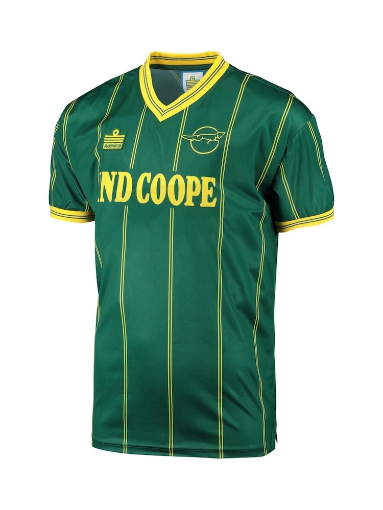 Fanatics Green Leicester City 1984 Away Admiral Retro Football Shirt - Image 2 of 3