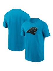 Fanatics Blue NFL Carolina Panthers Logo Essential 100% Cotton T-Shirt - Image 1 of 3