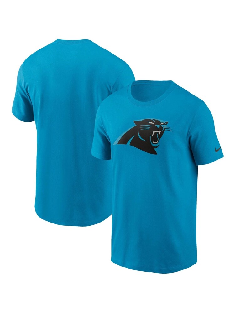 Fanatics Blue NFL Carolina Panthers Logo Essential 100% Cotton T-Shirt - Image 1 of 3