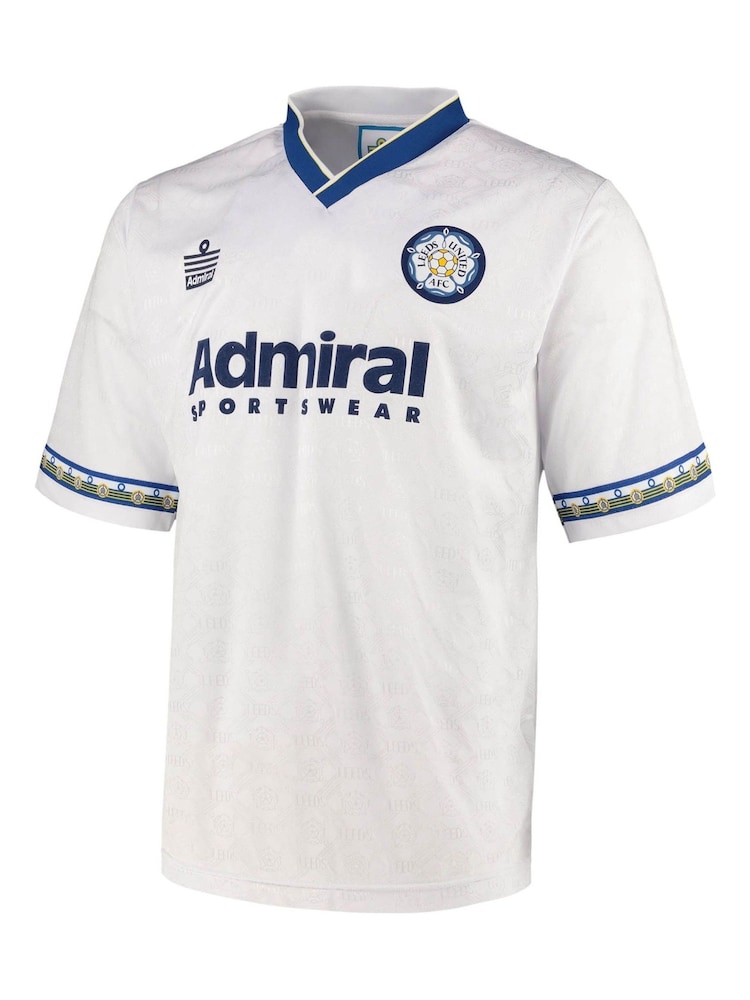 Fanatics Leeds United 1993 Admiral Football White Shirt - Image 2 of 3
