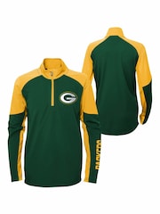 Fanatics Green Bay Packers Audible 1/4 Pull Over Zip Sweatshirt - Image 1 of 1