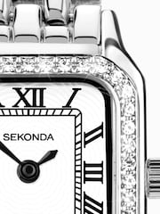 Sekonda Womens Silver Tone Monica 21mm Analogue Watch With Case And Alloy Bracelet With White Dial - Image 3 of 6