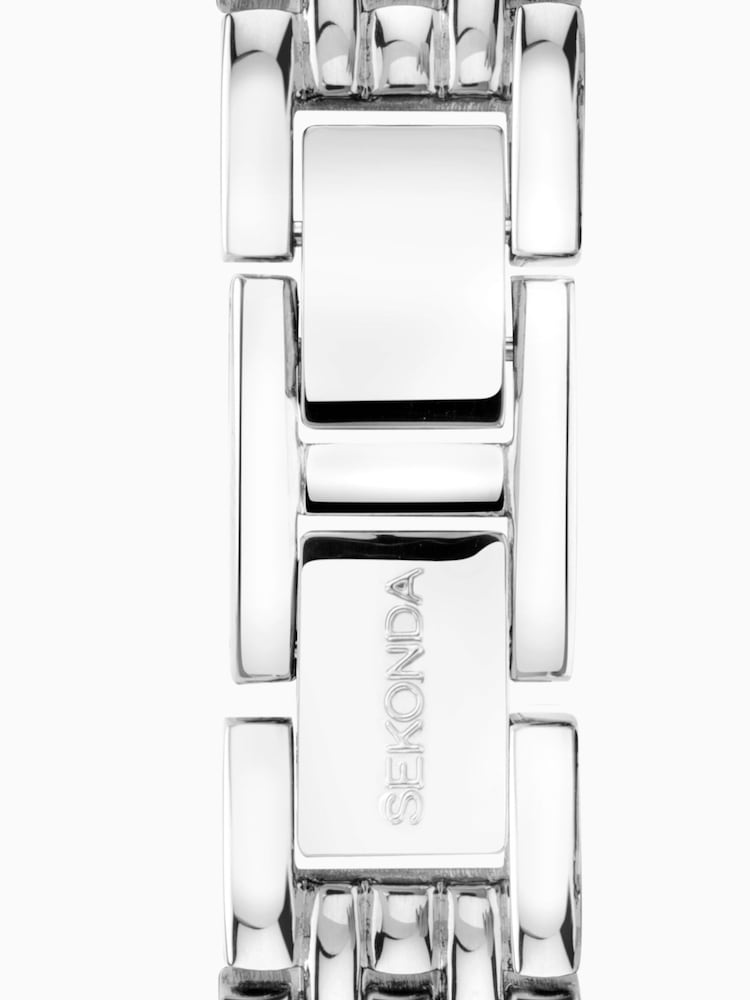 Sekonda Womens Silver Tone Monica 21mm Analogue Watch With Case And Alloy Bracelet With White Dial - Image 6 of 6