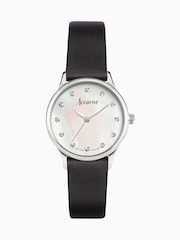 Accurist Ladies Dress Leather Strap 28mm Black Watch - Image 1 of 6