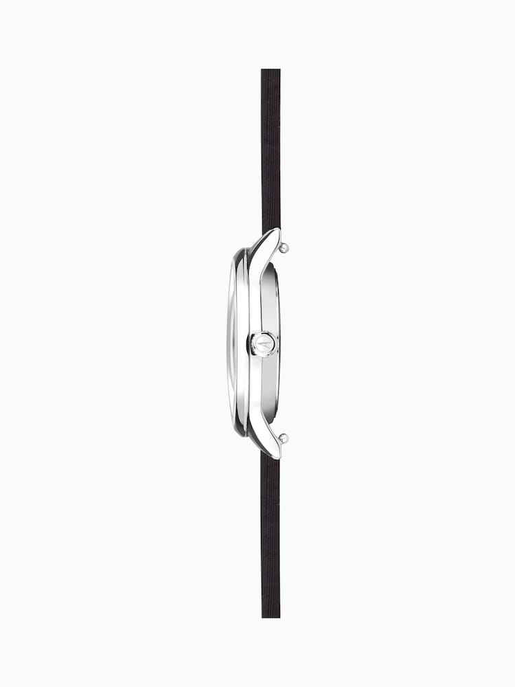 Accurist Ladies Dress Leather Strap 28mm Black Watch - Image 2 of 6