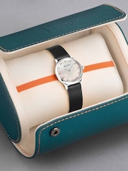 Accurist Ladies Dress Leather Strap 28mm Black Watch - Image 4 of 6
