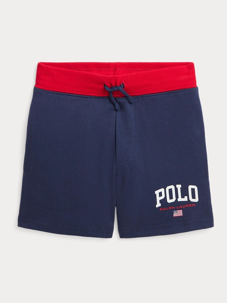 Polo Ralph Lauren Boy Logo Cotton Jersey 100% Cotton Shorts - Image 1 of 2