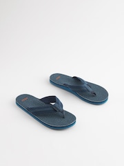 Multi Navy Flip Flops - Image 2 of 5