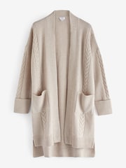 Seraphine Cream Knit Maternity Cardigan With Patch Pockets - Image 7 of 7