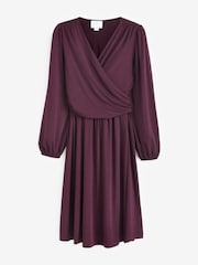 Seraphine Purple Eudora Maternity & Nursing Evening Dress - Image 7 of 7