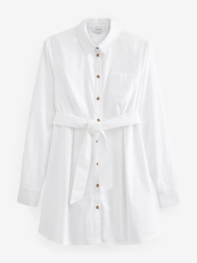 Seraphine Hilde 100% Cotton Justine White Shirt - Image 8 of 8