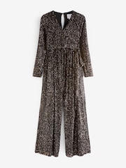 Seraphine Natural Cilla Sequin Jumpsuit - Image 8 of 8