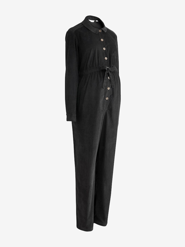 Seraphine 100% Cotton Cord Maternity Black Boiler Suit - Image 7 of 7 Seraphine 100% Cotton Cord Maternity Black Boiler Suit - Image 7 of 7