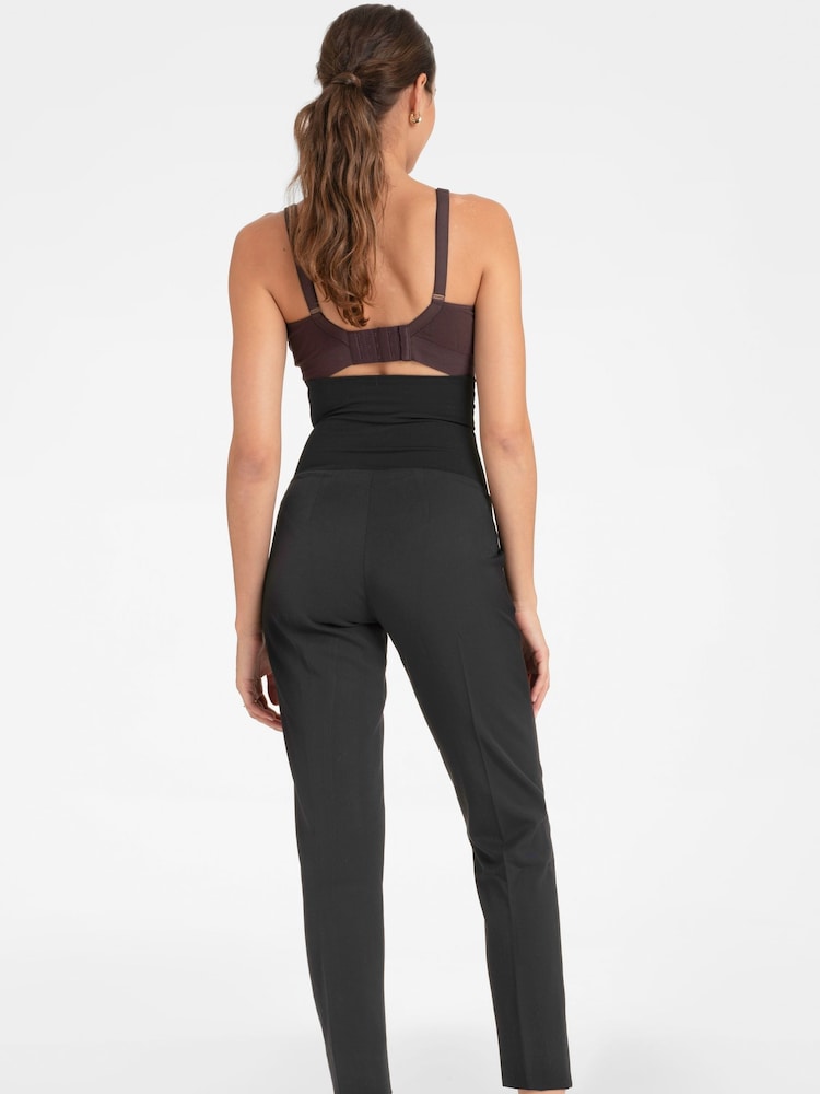 Seraphine Tapered Black Maternity Trousers - Image 4 of 5