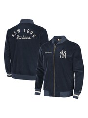 Fanatics Blue New York Yankees Cord Bomber Jacket - Image 1 of 3