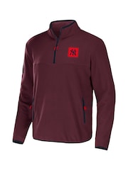 Fanatics Red New York Yankees Future Quarter Zip Fleece - Image 2 of 3