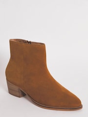 JD Williams Tan Western Boots in Extra Wide Fit - Image 3 of 3