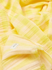 Joules Orla Yellow/White Scarf - Image 3 of 5