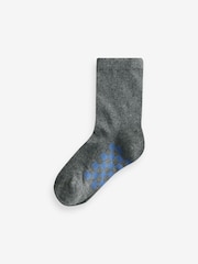 Grey Checkerboard Cotton Rich Socks 7 Pack - Image 6 of 8