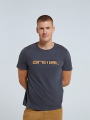 Animal Grey Classico Mens 100% Cotton T-Shirt - Image 1 of 5