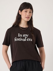 Hush Brown In My Festival Era Graphic T-Shirt - Image 1 of 5