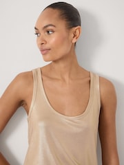 Hush Gold Metallic Slub Vest - Image 4 of 5