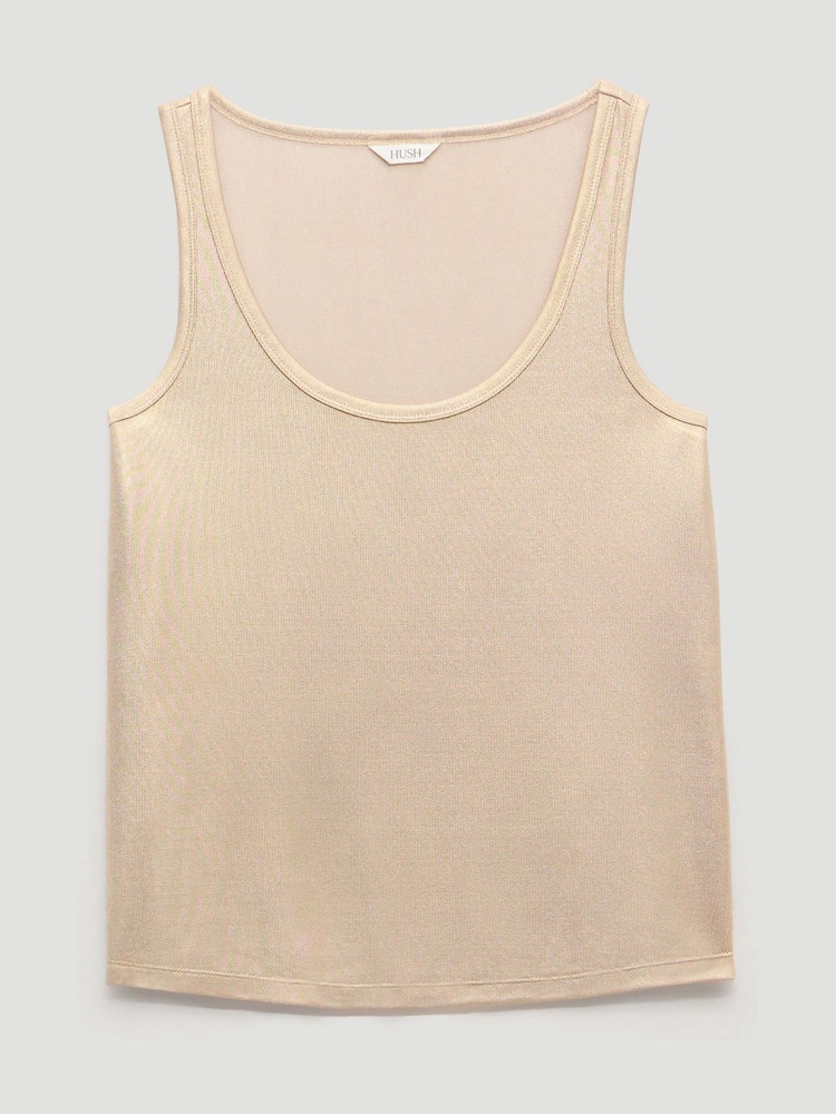 Hush Gold Metallic Slub Vest - Image 5 of 5