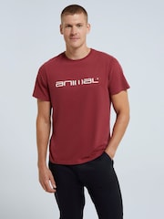 Animal Red Classico Mens 100% Cotton T-Shirt - Image 1 of 5