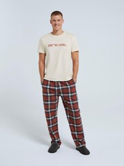 Animal Orange Kickback Mens Organic Pyjama Set - Image 1 of 4