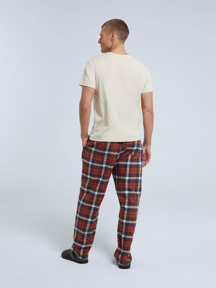 Animal Orange Kickback Mens Organic Pyjama Set - Image 2 of 4