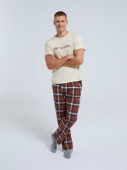 Animal Orange Kickback Mens Organic Pyjama Set - Image 3 of 4