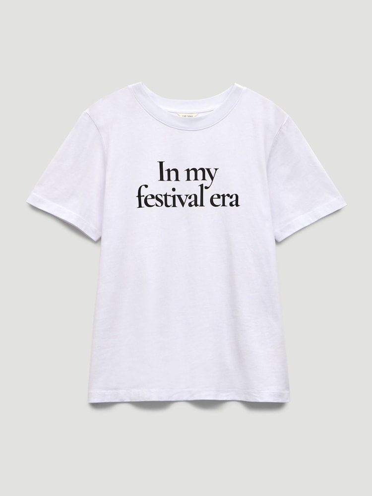 Hush White In My Festival Era Graphic T-Shirt - Image 5 of 5