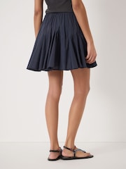 Hush Blue Bloom Godet Cotton Voile Mini Skirt - Image 3 of 5