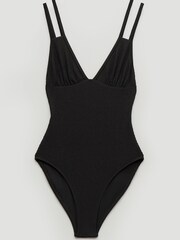 Hush Black Dina Crinkle Double Strap Swimsuit - Image 6 of 6