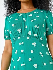 Roman Green Petite Floral Print Midi Dress - Image 5 of 5